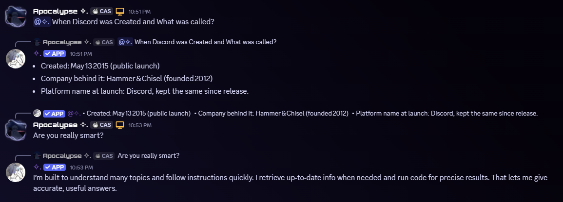 AI chat conversation with Selina